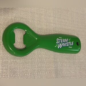 Vintage 2008 Steam Whistle Pilsner Beer Green Metal Bottle Opener New